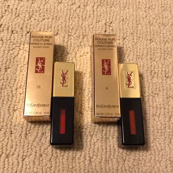 New Ysl Rouge Pur Couture Glossy Stains Nwt